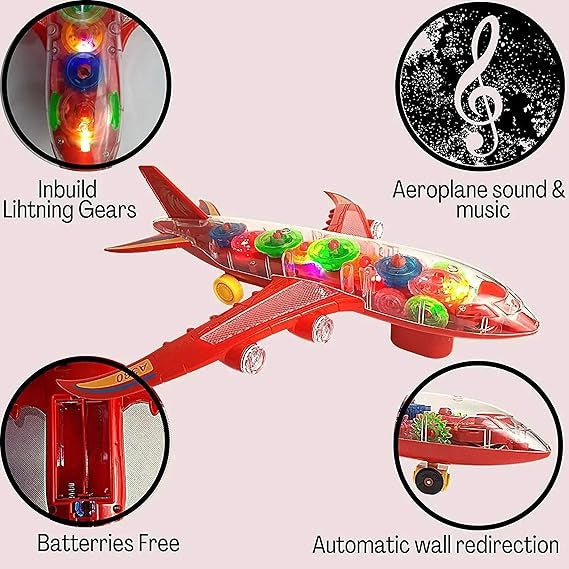 New Trending Transparent Gear Plane Toy –