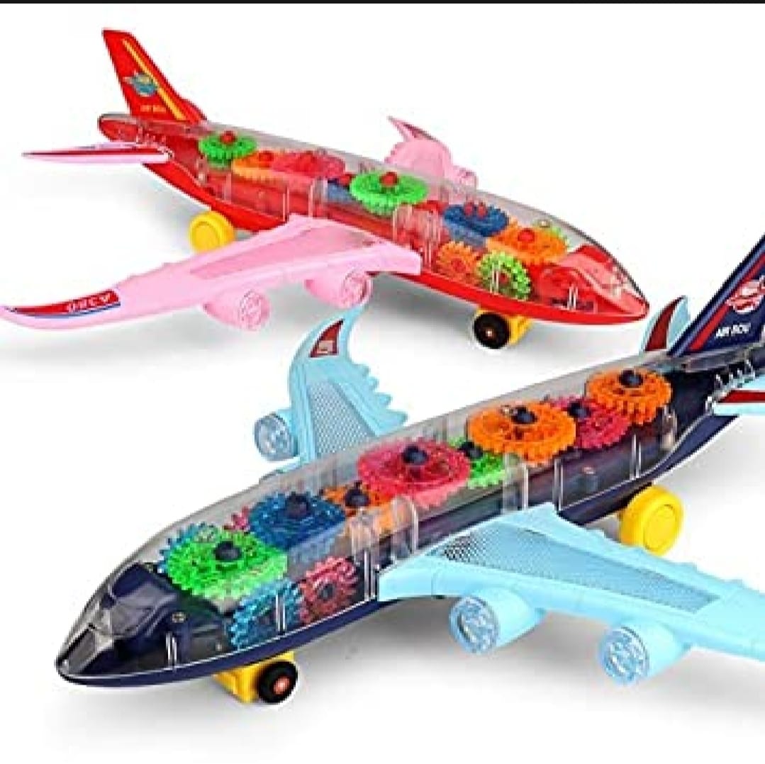 New Trending Transparent Gear Plane Toy –