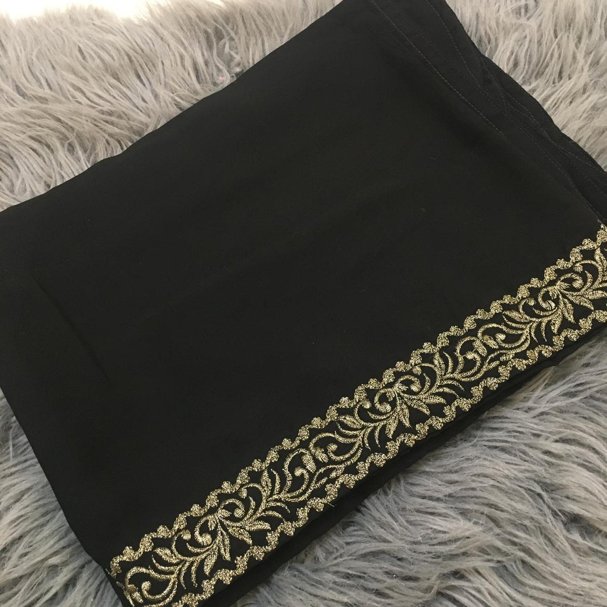 Elegant Black Irani Embriodered shawls