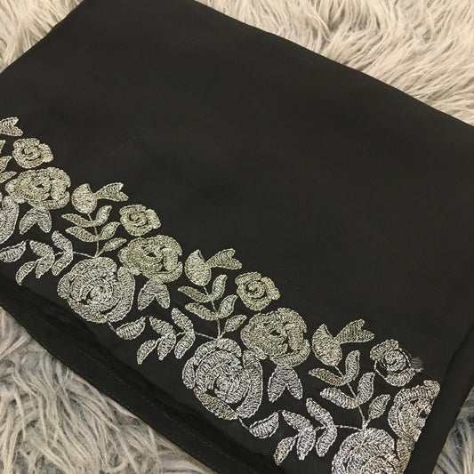 Elegant Black Irani Embriodered shawls